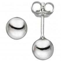 JOBO Ohrstecker Kugel 6,1mm 925 Sterlingsilber Ohrringe