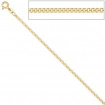 Panzerkette 585 Gelbgold 2,1mm 55cm Gold Kette Halskette Goldkette Federring