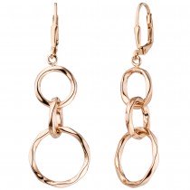 JOBO Ohrhänger 925 Sterlingsilber rotgold vergoldet Ohrringe Boutons