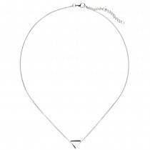 JOBO Collier Halskette mit Anhänger Dreieck 925 Sterlingsilber 46cm Kette
