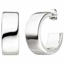 JOBO Halbcreolen 925 Sterlingsilber Ohrringe Creolen