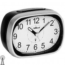 Atlanta Wecker Funk Funkwecker mit Licht Snooze silbern schwarz