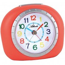 Atlanta Wecker für Kinder Kinderwecker koralle rosa leise ohne Ticken