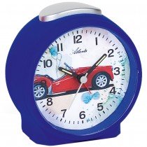 Wecker für Kinder Kinderwecker Auto blau leise Autowecker