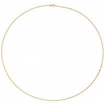 JOBO Collier Halskette 750 Gelbgold diamantiert 1,0mm 42cm