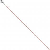 Rundankerkette Edelstahl rosa lackiert 42cm Karabiner