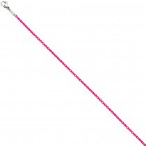 Rundankerkette Edelstahl pink lackiert 45cm Karabiner