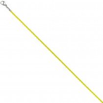 Rundankerkette Edelstahl gelb lackiert 50cm Karabiner