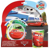 Cars Kinder Frühstücks-Set 3-teilig aus Melamin