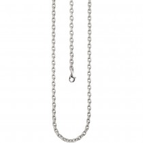 Ankerkette 925 Silber diamantiert 3,9mm 55cm