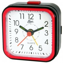 Magic Wecker Quarz analog rot schwarz eckig einfach schlicht