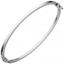 JOBO Armreif Armband oval 585 Weißgold Weißgoldarmreif