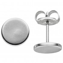 JOBO Ohrstecker Studs 8mm aus Edelstahl Ohrringe