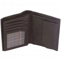 Geldbörse Leder braun RFID Schutz viele Fächer