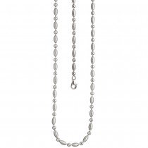 Halskette Kette 925 Sterling Silber mattiert 45cm Karabiner