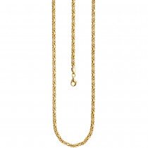Königskette 925 Sterling Silber vergoldet 3,2mm 45cm