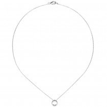 JOBO Collier / Kette mit Anhänger 925 Sterlingsilber 16 Zirkonia 43cm