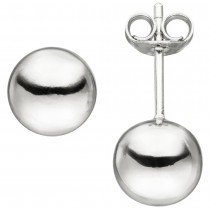 JOBO Ohrstecker Kugel 8mm 925 Sterlingsilber Ohrringe