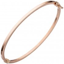 Armreif Armband oval schmal 585 Rotgold