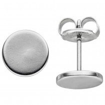 JOBO Ohrstecker Studs 8mm aus Edelstahl Ohrringe