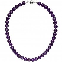 Halskette Amethyst lila violett 44cm Amethystkette