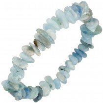 Armband Aquamarin hellblau 19cm Aquamarinarmband