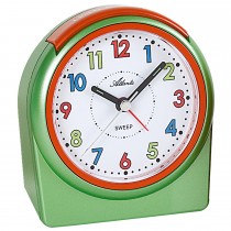 Wecker Quarz analog für Kinder Kinderwecker grün ohne Ticken