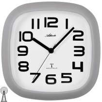 Wanduhr Funk Funkwanduhr analog grau