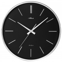 Wanduhr Quarz analog schwarz leise ohne Ticken