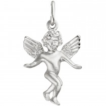 Anhänger Engel Schutzengel 925 Sterlingsilber matt