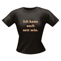 Fun Lady T-Shirt Îch kann auch nett sein