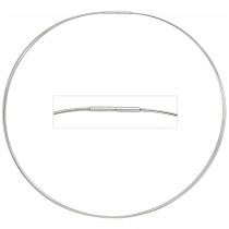 Halsreif 5-reihig Edelstahl 45cm