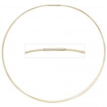 Halsreif 5-reihig 585 Gelbgold 42cm
