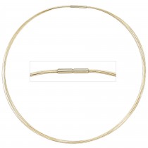 Halsreif 7-reihig 585 Gelbgold 45cm