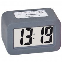 Wecker Quarz digital grau Digitalwecker mit Licht Snooze