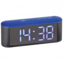 Tischwecker digital blau Netzwecker Digitalwecker Wecker