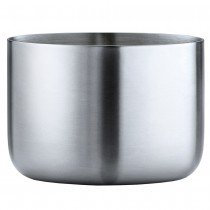 Snackschale Schale BASIC klein Edelstahl matt 220ml Inhalt