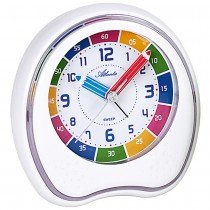 Wecker Kinderwecker weiß leise ohne Ticken Lernwecker für Kinder