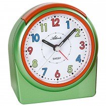 Wecker Quarz analog für Kinder Kinderwecker grün ohne Ticken