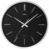 Wanduhr Quarz analog schwarz leise ohne Ticken