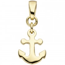 Anhänger Anker 375 Gelbgold Ankeranhänger
