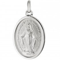 Anhänger Milagrosa 925 Sterling Silber teil matt