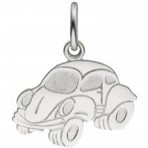 Anhänger Auto 925 Sterlingsilber teil matt