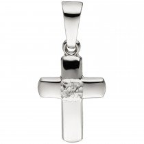 Anhänger Kreuz 333 Weißgold