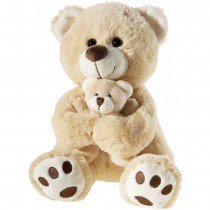 Bär Hellbraun mit Baby