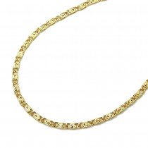 Armband S-Panzer zweifach diamantiert 585 Gold 19cm
