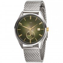 Herren Armbanduhr Quarz Analog Edelstahl Datum