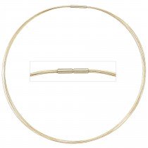 Halsreif 7-reihig 585 Gelbgold 45cm