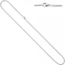 Zopfkette 585 Weißgold 1,8mm 45cm