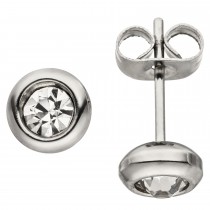 Ohrstecker Edelstahl 2 Zirkonia Ohrringe